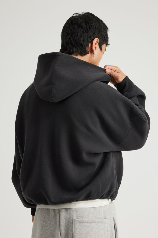 Open Gallery Hoodie, OG WASHED BLACK/STUDS