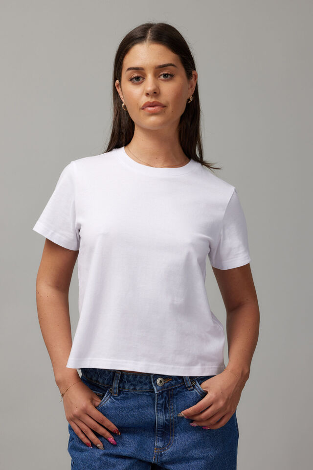 Cotton Tee, WHITE