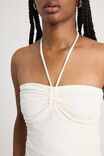 Ruched Front Bandeau Halter, CLOUD - alternate image 4
