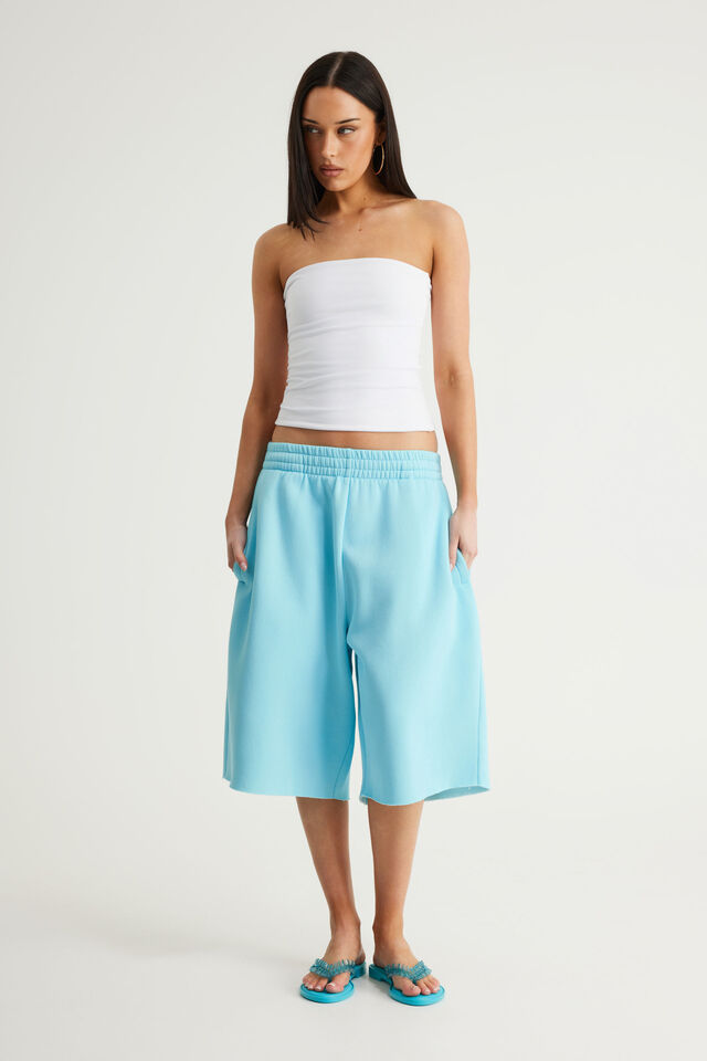 Authentics Baggy Track Short, WASHED LAGUNA BLUE