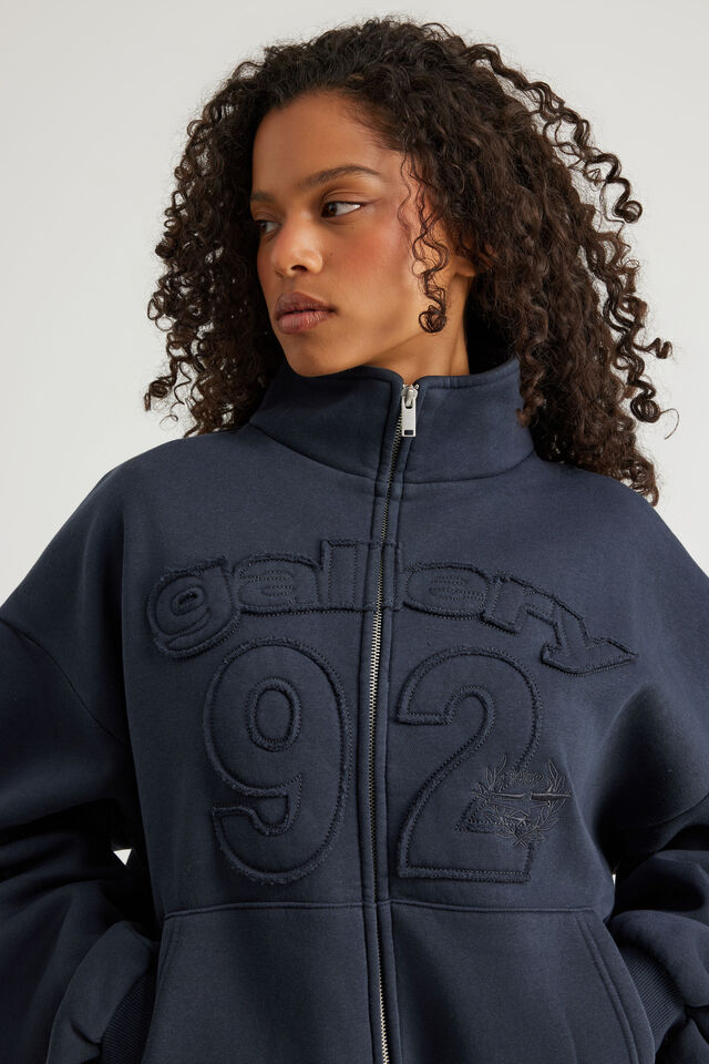 Open Gallery Funnel Neck  Zip Through, OG SEAL/GALLERY SPORT