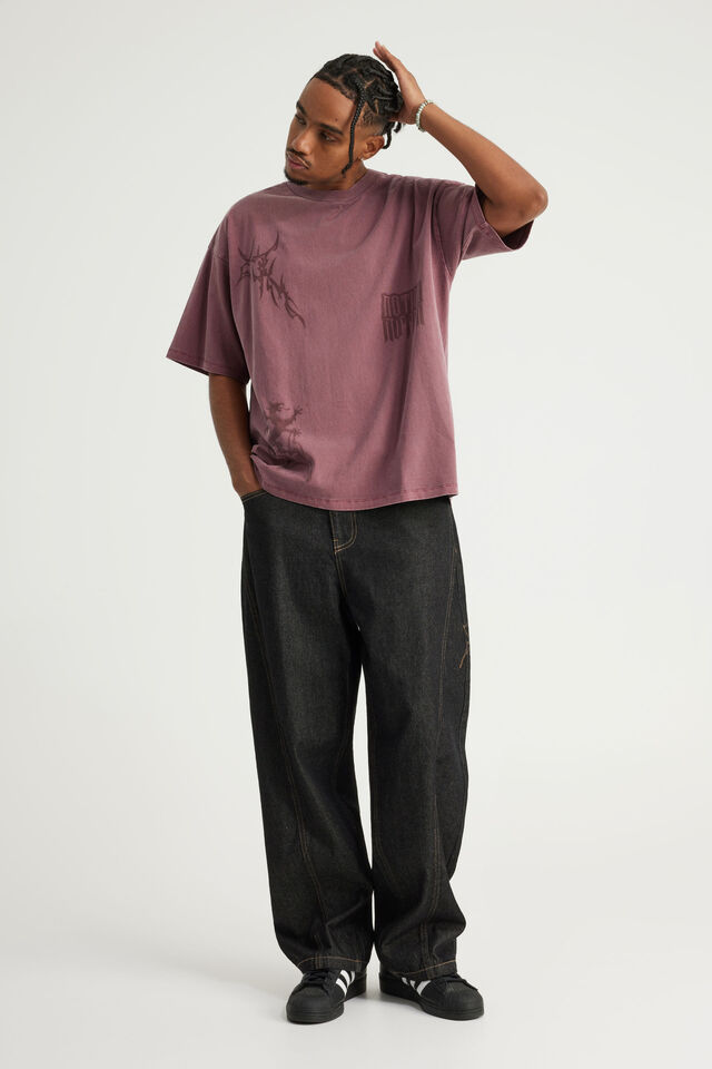 Notion Vintage Graphic Tshirt, NTN WASHED BORDEAUX/MULTI