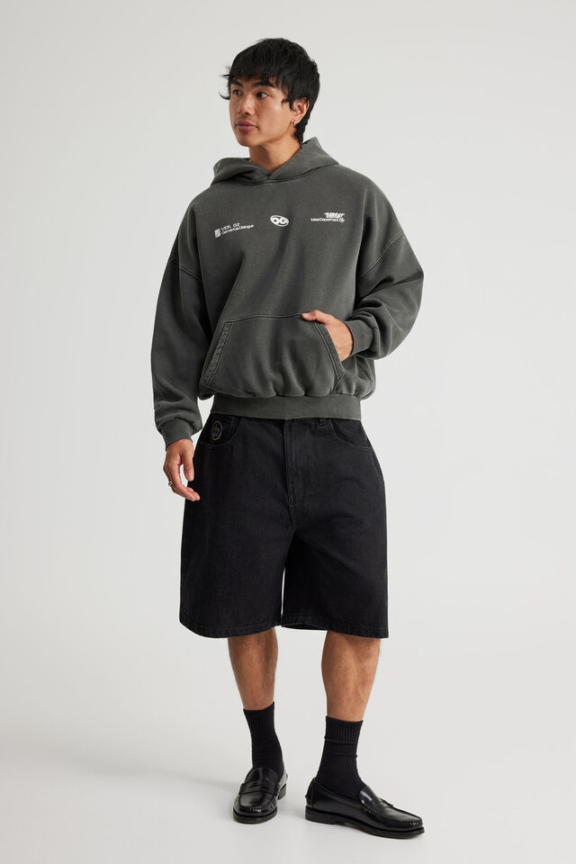 Open Gallery Hoodie, OG WASHED TITANIUM/IMPERMANENCE