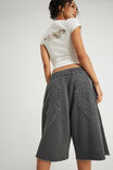 Baggy Track Short, NTN WASHED BLACK/ANGEL OR DEMON - example image 5