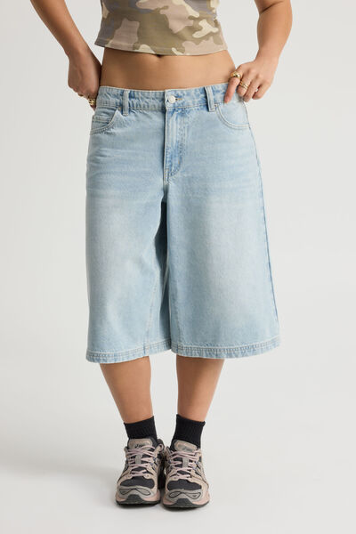 Mega Baggy Jort, OCEAN BLUE