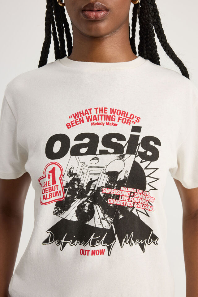 Music Merch Regular Tee, LCN OAS PUMICE/OASIS PROMO