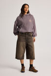 Open Gallery Boxy Hoodie, MYSTIC PURPLE/ OG TUMERIC - alternate image 2