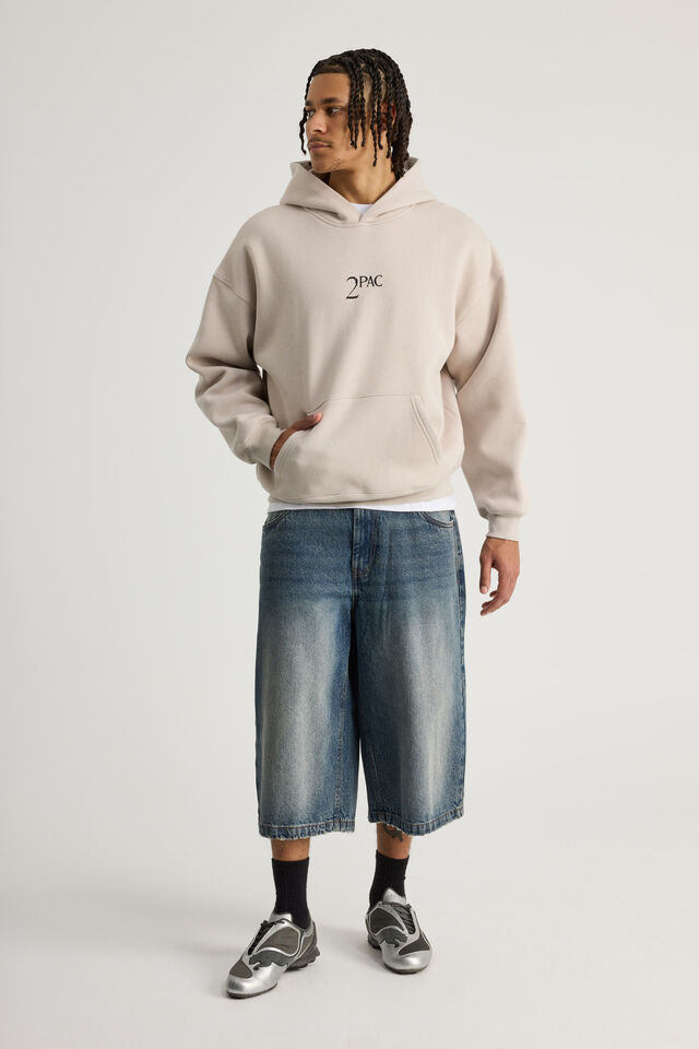 Music Merch Hoodie, LCN BRA FOG/TUPAC POETRY