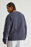 Notion Panelled Long Sleeve Tshirt, NTN IRON/PEBBLE PANEL - alternate image 3