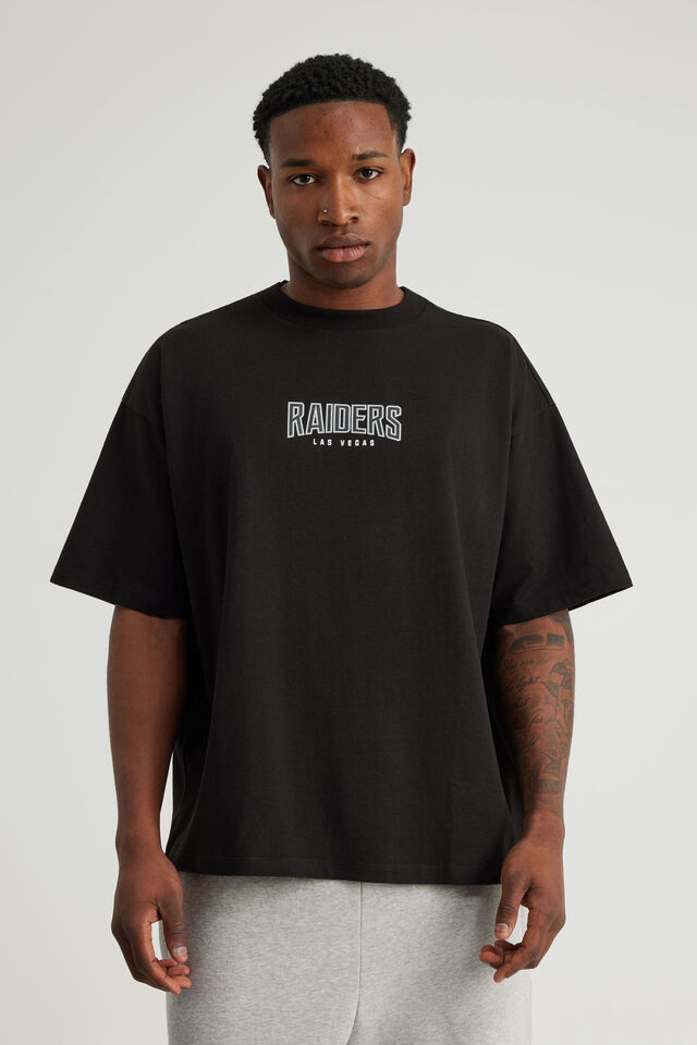 Box Fit Nfl Tshirt, LCN NFL BLACK/RAIDERS BOLD CLASSIC