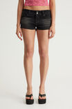 Tumblr Super Low Booty Short, BURNOUT BLACK/BUTTERFLY - example image 3