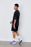 Oversized Nba T Shirt, LCN NBA WASHED BLACK/HEAT LOGO