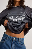 Long Sleeve Sports Jersey Top, BLACK/TRIBAL - alternate image 4