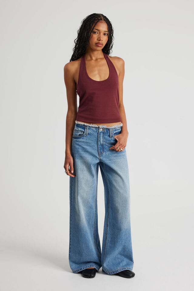 Mid Rise Baggy Jean, MOSH TINT BLUE_BABY GIRL