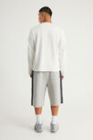 Authentics Baggy Track Short, GREY MARLE/SLATE PANEL - example image 3