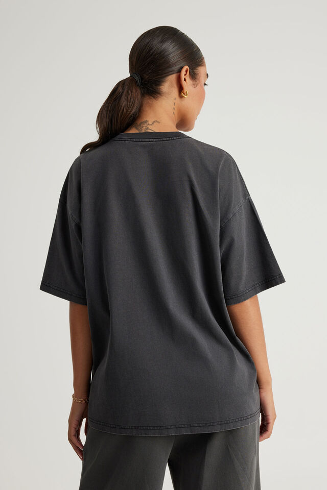 Notion Oversized Graphic Tee, NTN WASHED BLACK/ASCII DREAM