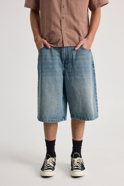 Half Half El Grande Denim Short, NIAGARA BLUE
