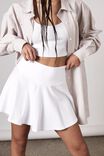 Mini Flip Skirt, WHITE