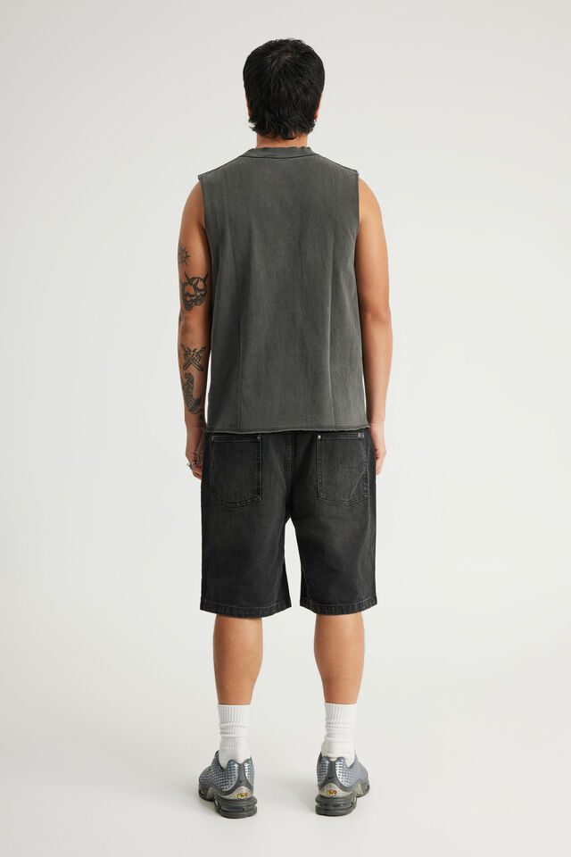 Notion Baggy Denim Short, DARK MATTER/GRAPHIC