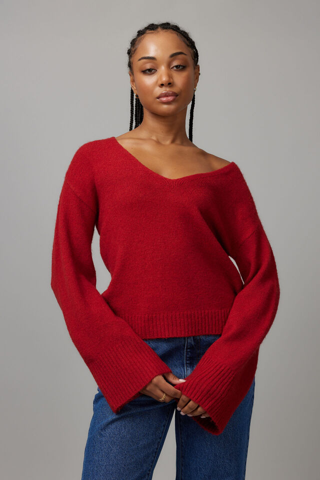 Charlie V Neck Knit Jumper, SCOOTER