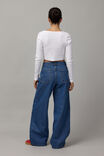 High Rise Baggy Jean, MID BLUE - alternate image 3
