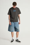Half Half Classico Denim Short, DISTRESSED CLASSIC INDIGO - alternate image 1