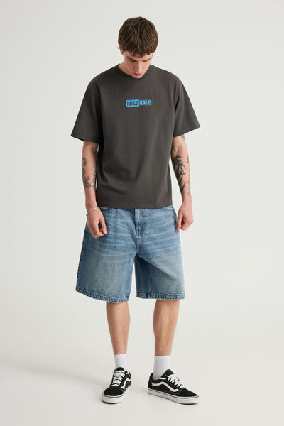 Half Half Classico Denim Short, DISTRESSED CLASSIC INDIGO