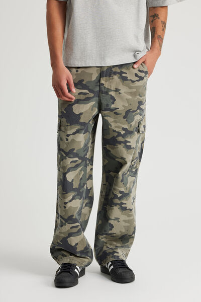 Notion Baggy Cargo Pant, WASHED CAMO