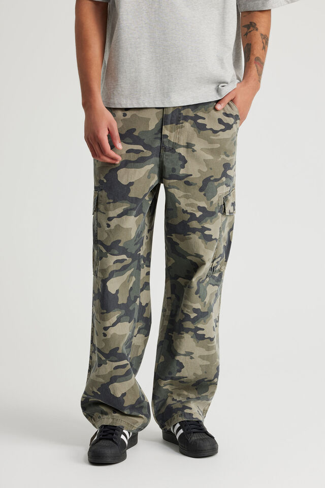 Notion Baggy Cargo Pant, WASHED CAMO