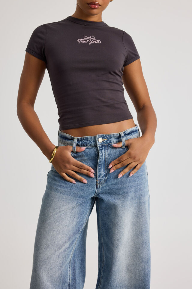 Mid Rise Baggy Jean, VENICE BLUE