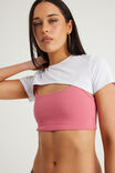 Snatched Bolero Tee, WHITE - example image 4