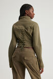 Y2k Benny Jacket, OLIVE - example image 4