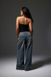 Knot Front Split Bandeau, BLACK - example image 4
