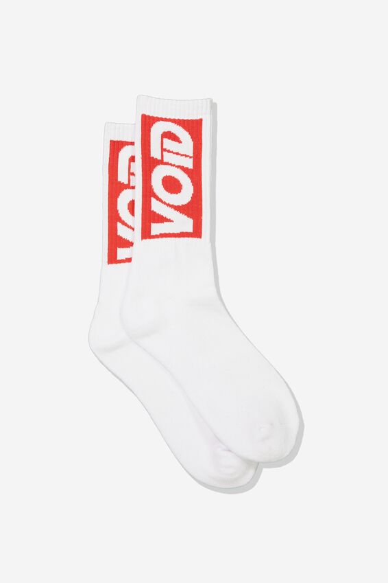 Retro Ribbed Socks, VOID_WHITE