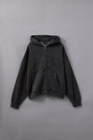 Notion Zip Thru Hoodie, NTN WASHED BLACK/METAL TONAL - alternate image 1