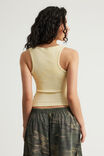 Graphic Rib Tank, LEMON BUTTER / VIVID DRAGON - example image 3
