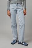 Ash High Waisted Straight Jean, 90s BLUE - alternate image 2