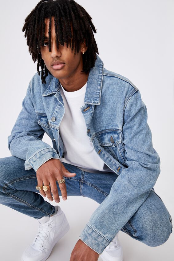Denim Jacket, LIGHT INDIGO