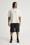 Half Half Painter Baggy Denim Short, BLACK STONE - alternate image 2