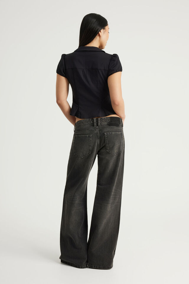 Era Low Super Wide Jean, BONFIRE BLACK