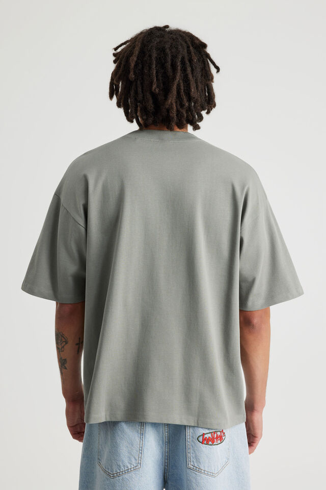 Half Half Heavyweight Box Fit Graphic Tshirt, HH OIL SLICK/SMASH N GRAB