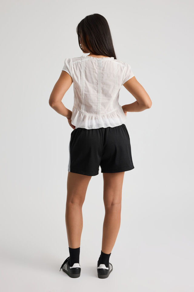 Track Short, BLACK/WHITE