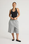 Scoop Neck Halter Top, WASHED BLACK - alternate image 2