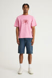 Half Half Heavyweight Core Fit Tshirt, HH PINK GELATI/SPIDA - example image 2