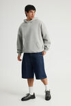 Authentics Baggy Denim Short, RAW INDIGO/TABACCO STITCH - example image 2