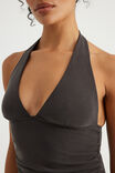 Soft Washed Halter Top, PHANTOM - example image 4