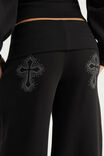 Wide Waistband Trackpant, NTN BLACK/UNHOLY - example image 2