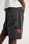 Notion Carpenter Denim Short, BLACK IRON/MUTLI PLACEMENT - example image 5