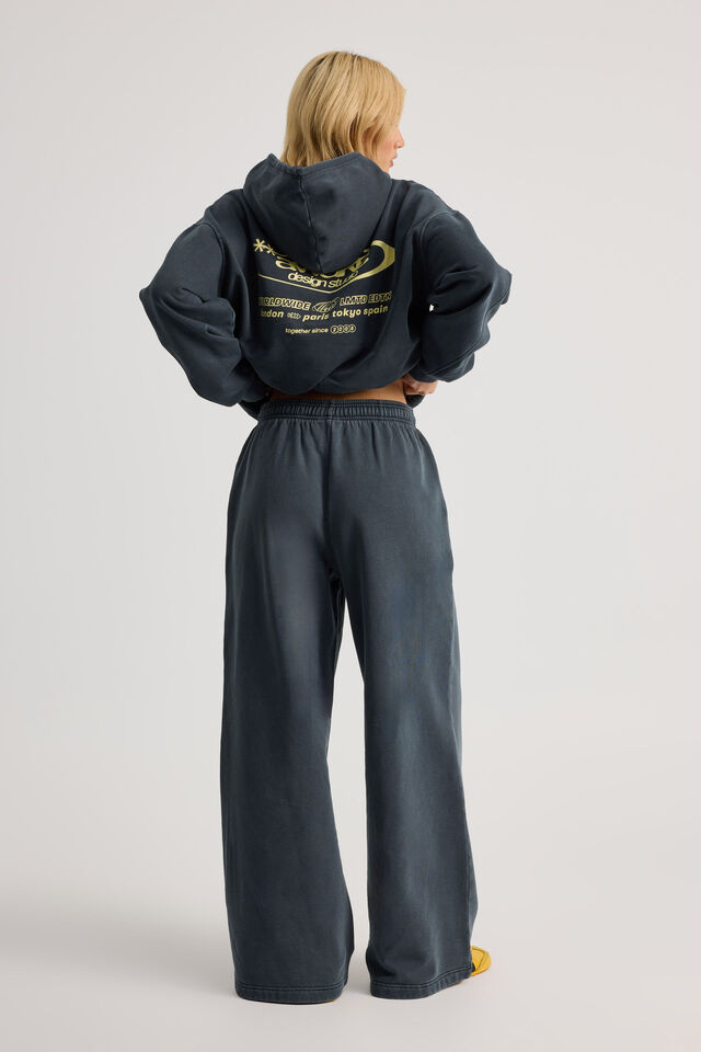 Ultra Baggy Trackpant, WASHED NAVY