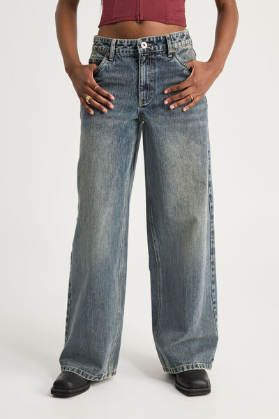 Mid Rise Baggy Jean, SUNSET INDIGO